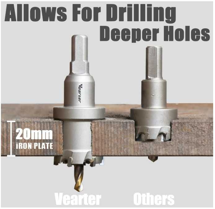 Otwornica do metalu 155mm z węglika Vearter