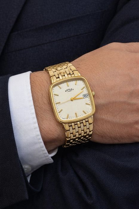 Zegarek Rotary Klasyczny vintage, złoty