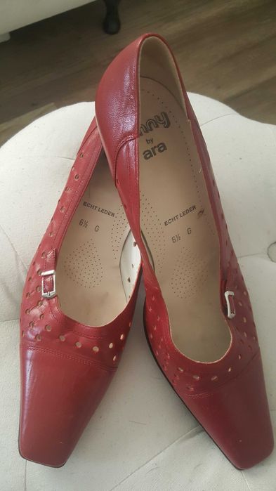 Damskie skórzane buty Jenny by ara, szpilki, nr 40