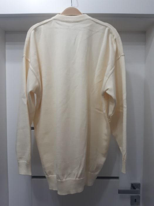 Lacoste oryginalny męski sweter kanarkowy, ecru, żółty XXL
