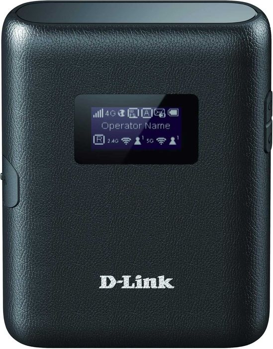 D-Link DWR-933 MiFi 4G+ LTE Cat6 Router, 300Mbps, Battery, MiFi, HotSpot, WiFi, AC 1200Mbps, WPS, Black