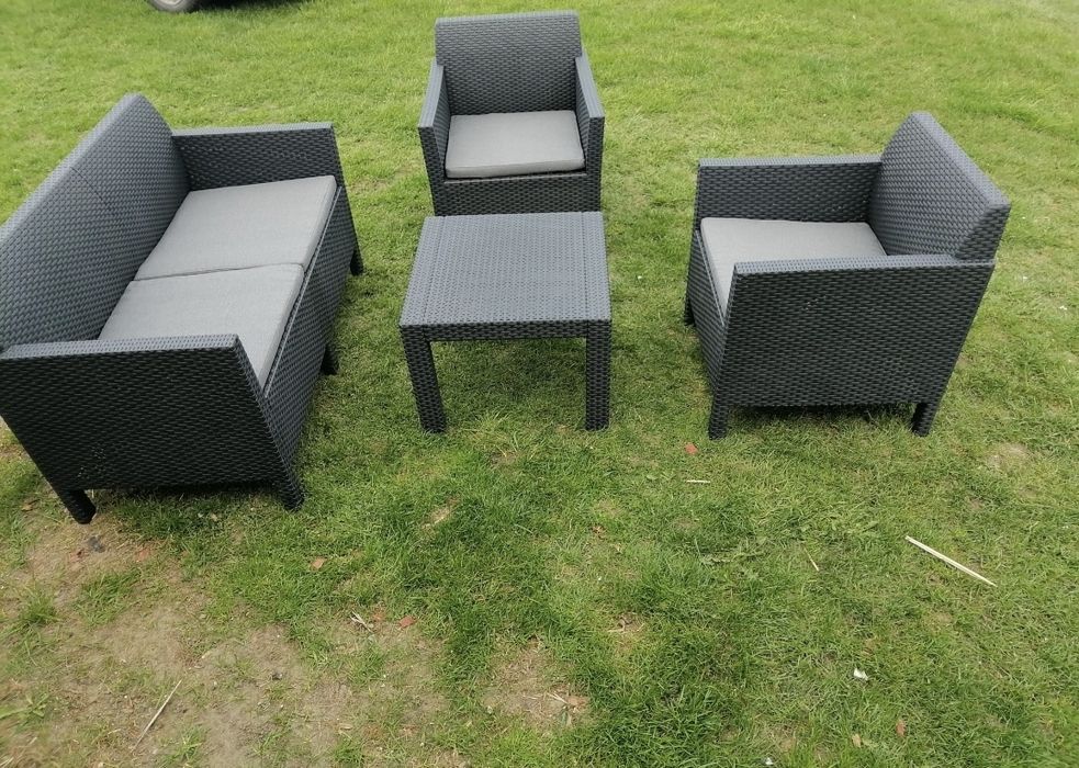 Meble ogrodowe grafit