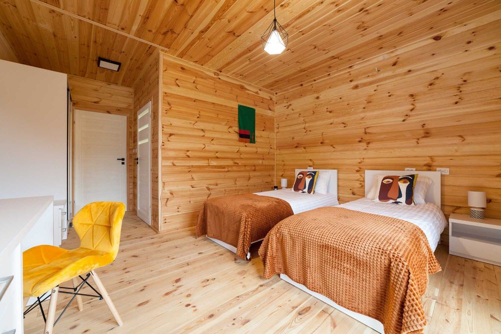 MAZURY | STODOŁA NOMADA dom całoroczny | BASEN 29-30°C | JACUZZI | SAUNA| 15–17 osób