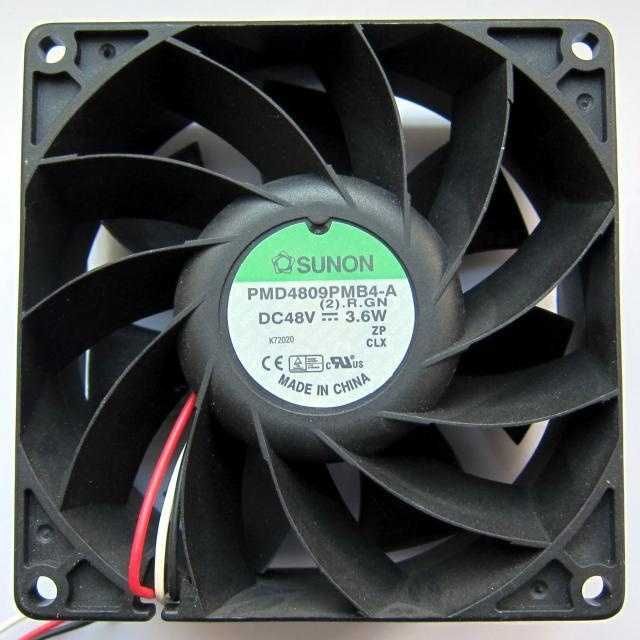 Вентилятор подшипниковый 48В PMD4809PMB4-A Sunon, 92х92 мм, 3,6W