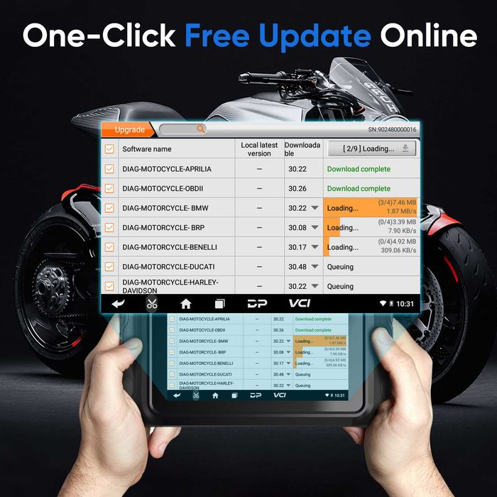 Máquina de Diagnóstico Motos ANCEL MT700 - Scanner Multimarca
