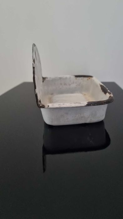 Emaliowana mydelniczka Vintage Retro PRL