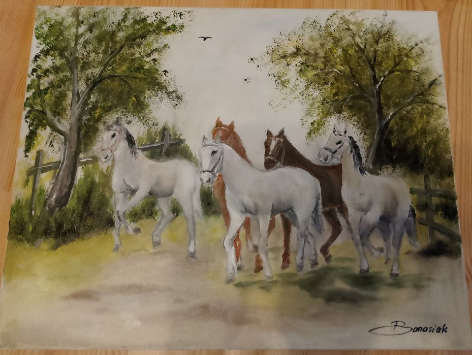 Słodkie koniki obraz 50/40 cm
