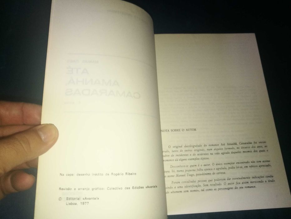 Até Amanhã Camaradas - Manuel Tiago (3ª edição - Edições Avante-1977))