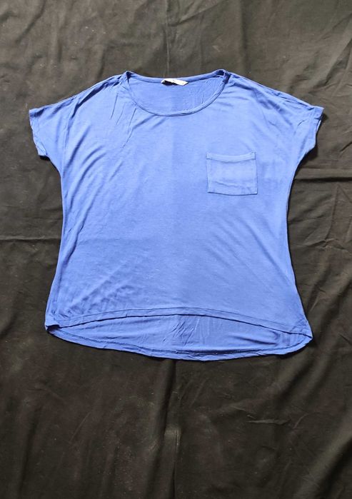 Niebieski t-shirt / bluzka TU | wiskoza | chabrowa