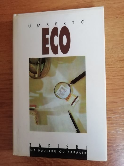 Umberto Eco zapiski na pudełku od zapałek