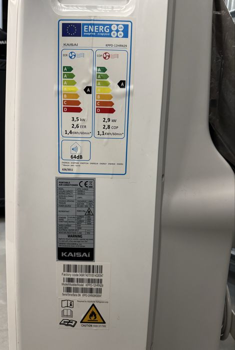 Klimatyzator przenośny Kaisai KPPD-12HRN29