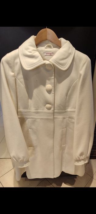 Płaszcz z flauszu marki Orsay rozmiar 36-38