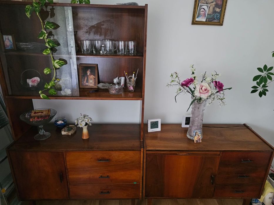 Fornirowane meble z PRL - stan bardzo dobry