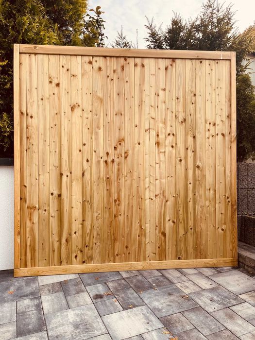 Płot Drewniany Boazeryjny Lity Bardzo Mocny Płoty Boazeryjne Pergole