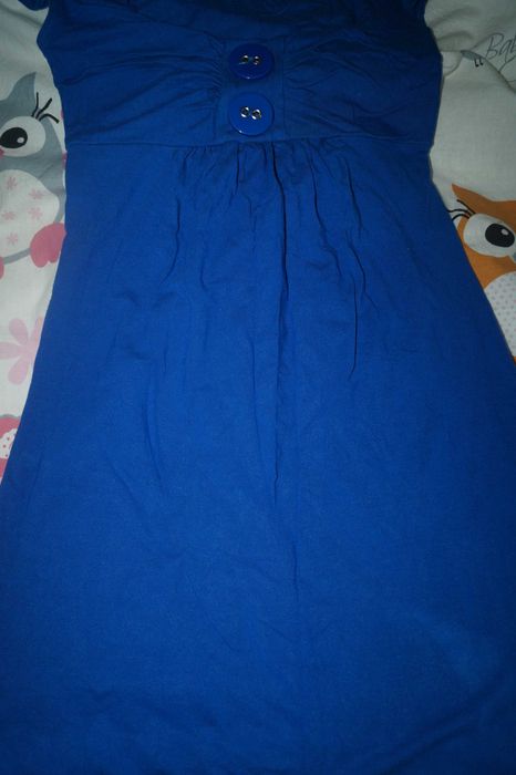 Bluzka, Tunika, lato, ciążowa Roz. 34/36 S maskująca brzuch rozkloszow