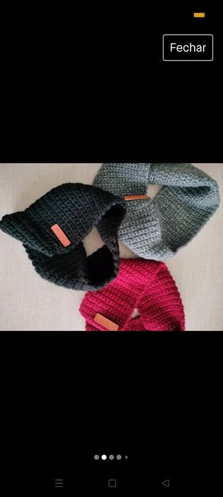 Golas em lã artesanais/Novas