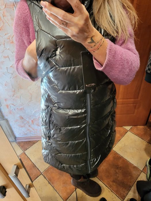 Kamizelka Polo dluzsza błyszcząca rozm m
