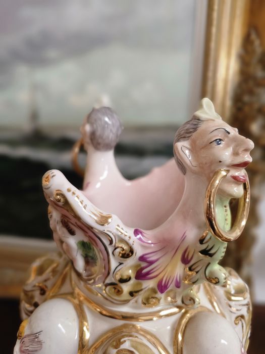 Duży wazon Capodimonte Cyganka #1565 Stylowy Węgrów