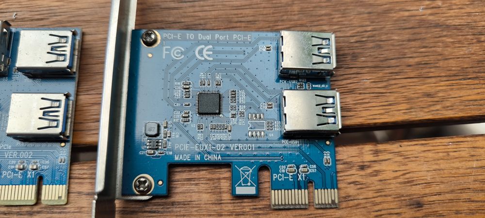 Adaptador PCI-e Riser para mineração Bitcoin mining