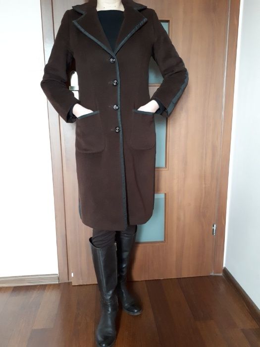 Płaszcz SIMPLE, dyplomatka, rozmiar 34-36, brązowy