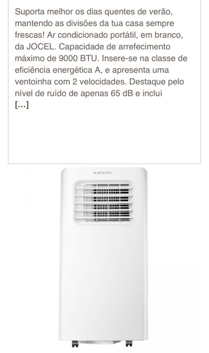 AR Condicionado portatil Jocel