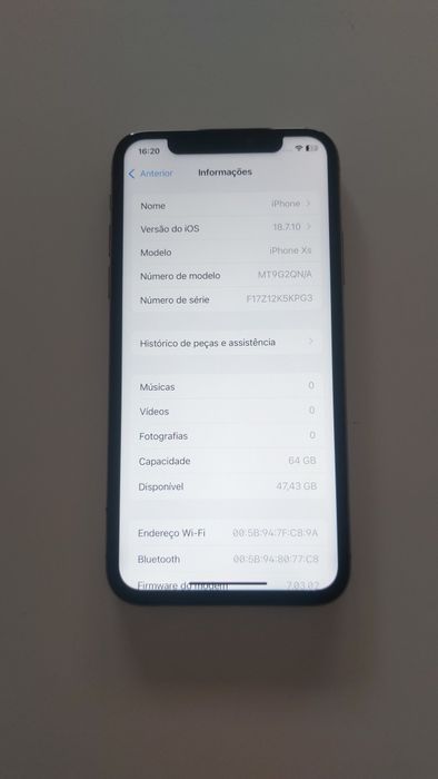 iPhone XS 64GB Dourado