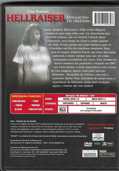 Hellraiser (edição brasileira) (1987)