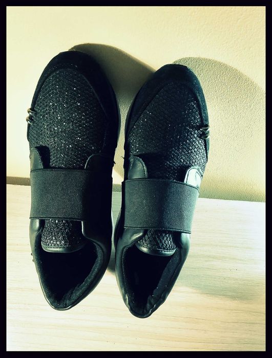 Półbuty Damskie na podwyższonej podeszwie 39