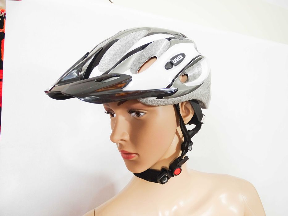 Kask rowerowy UVEX Flash white black 52 57