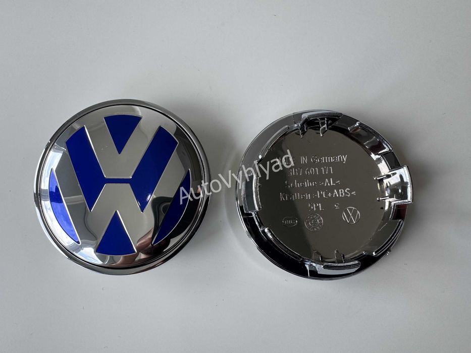 Ковпачки на диски  Volkswagen Фольцваген Вольцваген 56мм 65мм 70мм 75мм