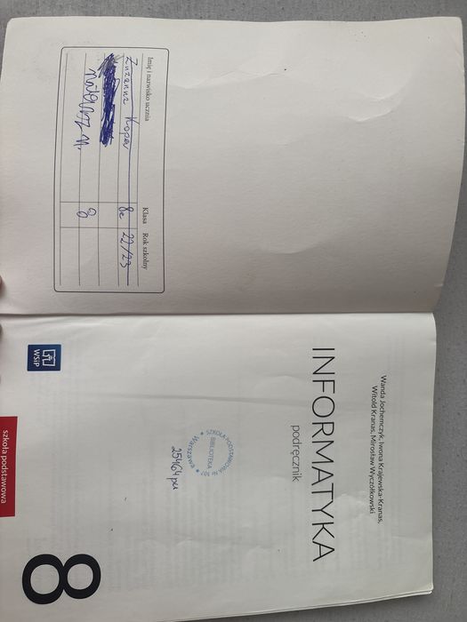 Podręcznik klasa 8. Informatyka