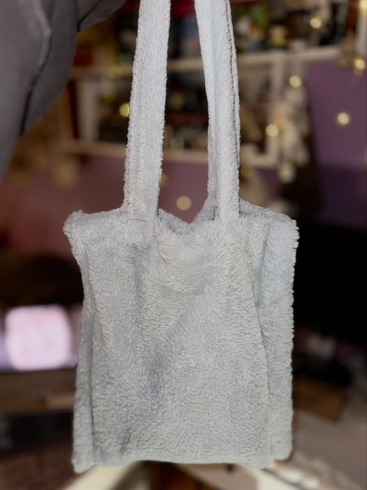Сумка-шопер, мʼякий, пухнастий