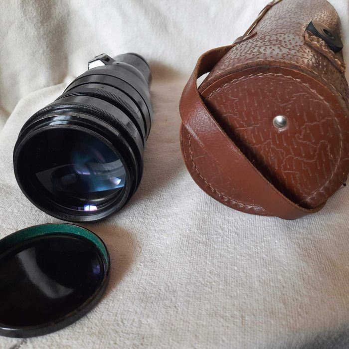 фото объектив ТАИР-3 ГРАН-ПРИ Брюссель СССР 1958 г. 4.5/300 футляр зип