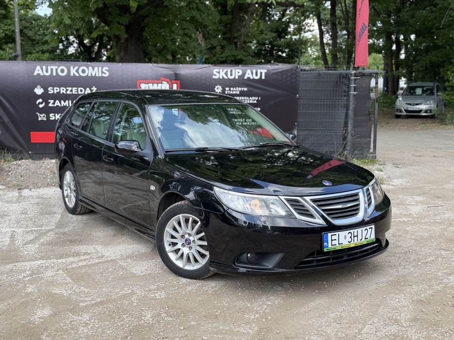 Saab 1.9 TiD 2008 Skóry Klima Tempomat Bluetooth 6 Biegów ISOFIX Zadbany