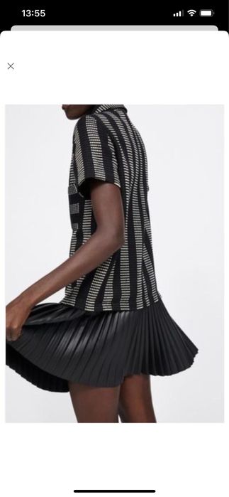 Платье Zara плиссе