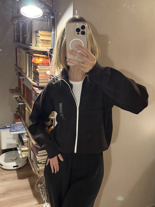 Бежевий zip кардиган Uniqlo - розмір XS, S