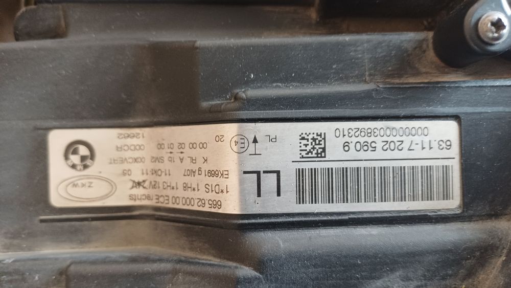 Lampa przednia lewa xenon bmw 3 E90 E91