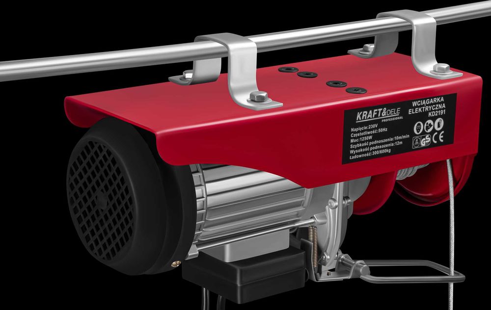 KRAFT&DELE Wyciągarka Wciągarka Elektryczna 230v 1200w +pilot KD2191