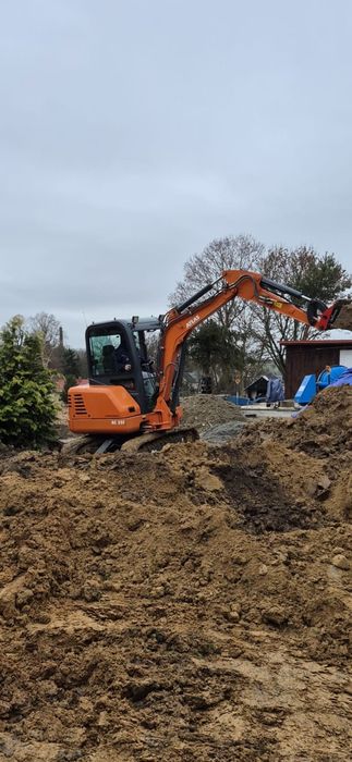 Prace ziemne , Usługi Minikoparka