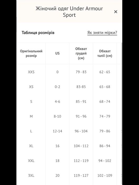 Куртка весняна Under Armour, розмір S повномір