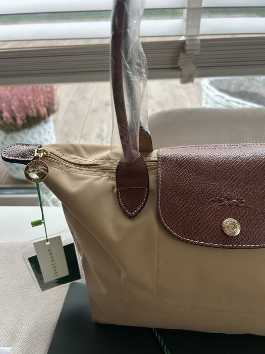 Torebka Longchamp kawa z mlekiem M