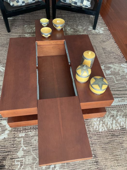 Mesa de centro em cerejeira 80X80cm