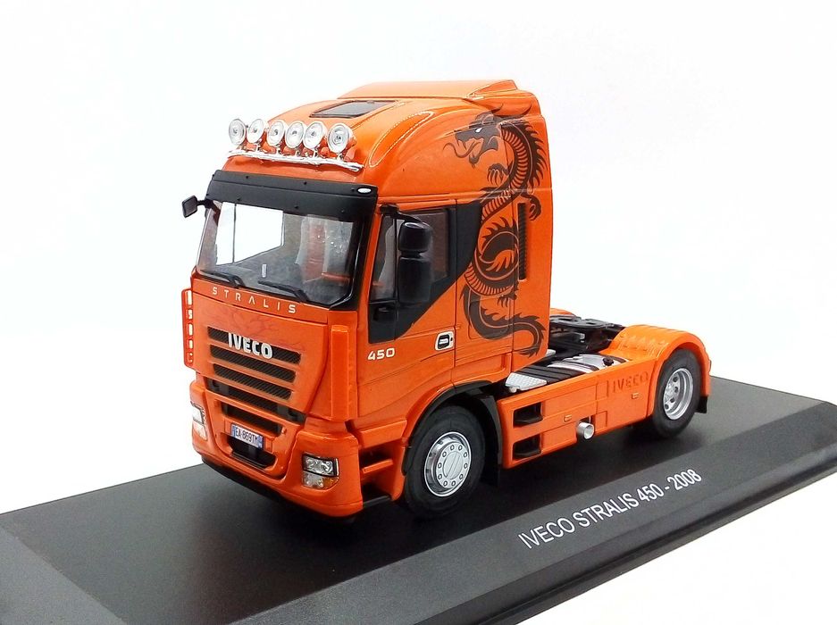Iveco Stralis 500 Orange Dragon 2008 - skala 1:43 - Hachette