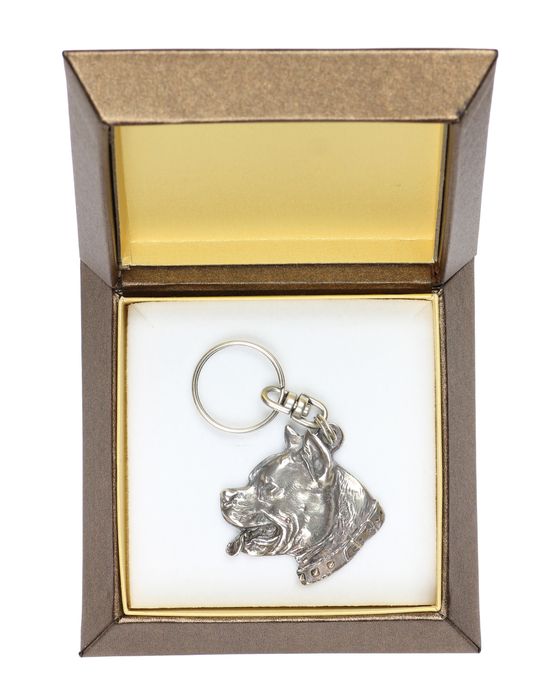 Amerykański Staffordshire terrier brelok do kluczy Art-Dog