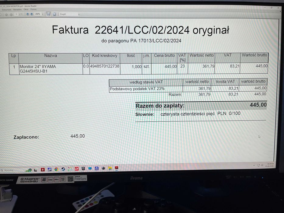 Monitor IIYAMA G-MASTER G2445HSU Black Hawk