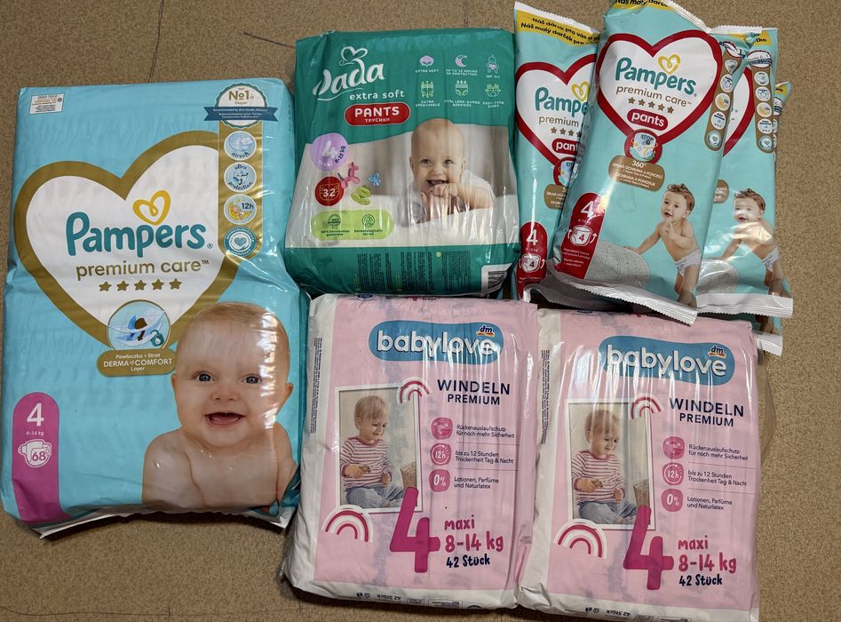 Підгузки 4 розмір pampers dada babylove