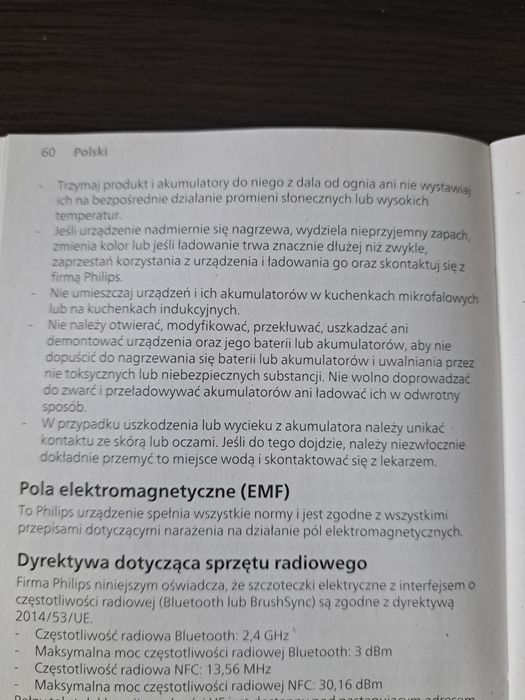 Soniczna szczoteczka do zębów na akumulator Philips 3+