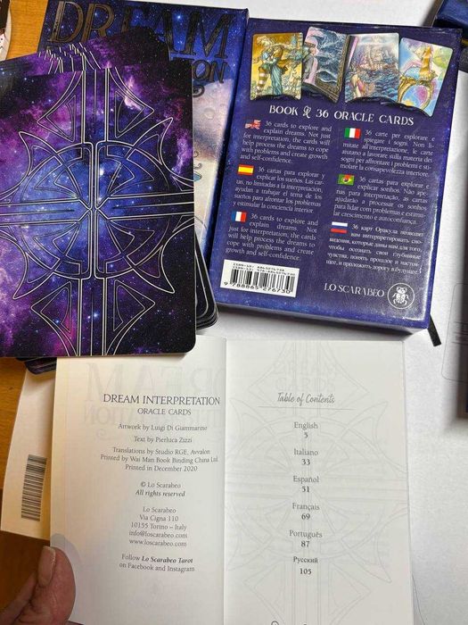 Tarot of Druids, Dream Interpretation, Runes Oracle оракул Lo Scarabeo