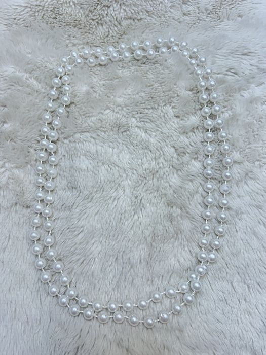 Naszyjnik perły perełki korale koraliki długie paryski szyk 13