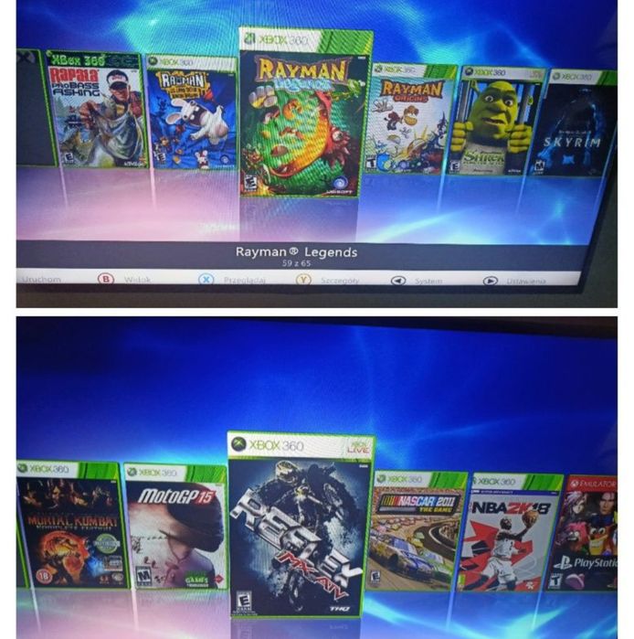 Xbox 360 jak nowy dużo gier kierownica